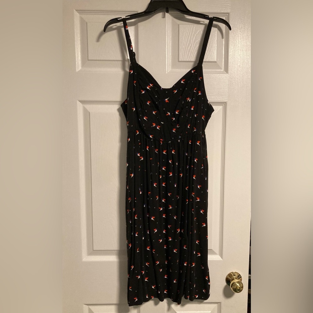 Torrid Hummingbird and Hearts Midi Dress